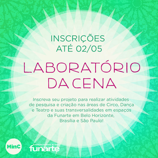 Laboratório da Cena 2016: Funarte seleciona projetos de artes cênicas